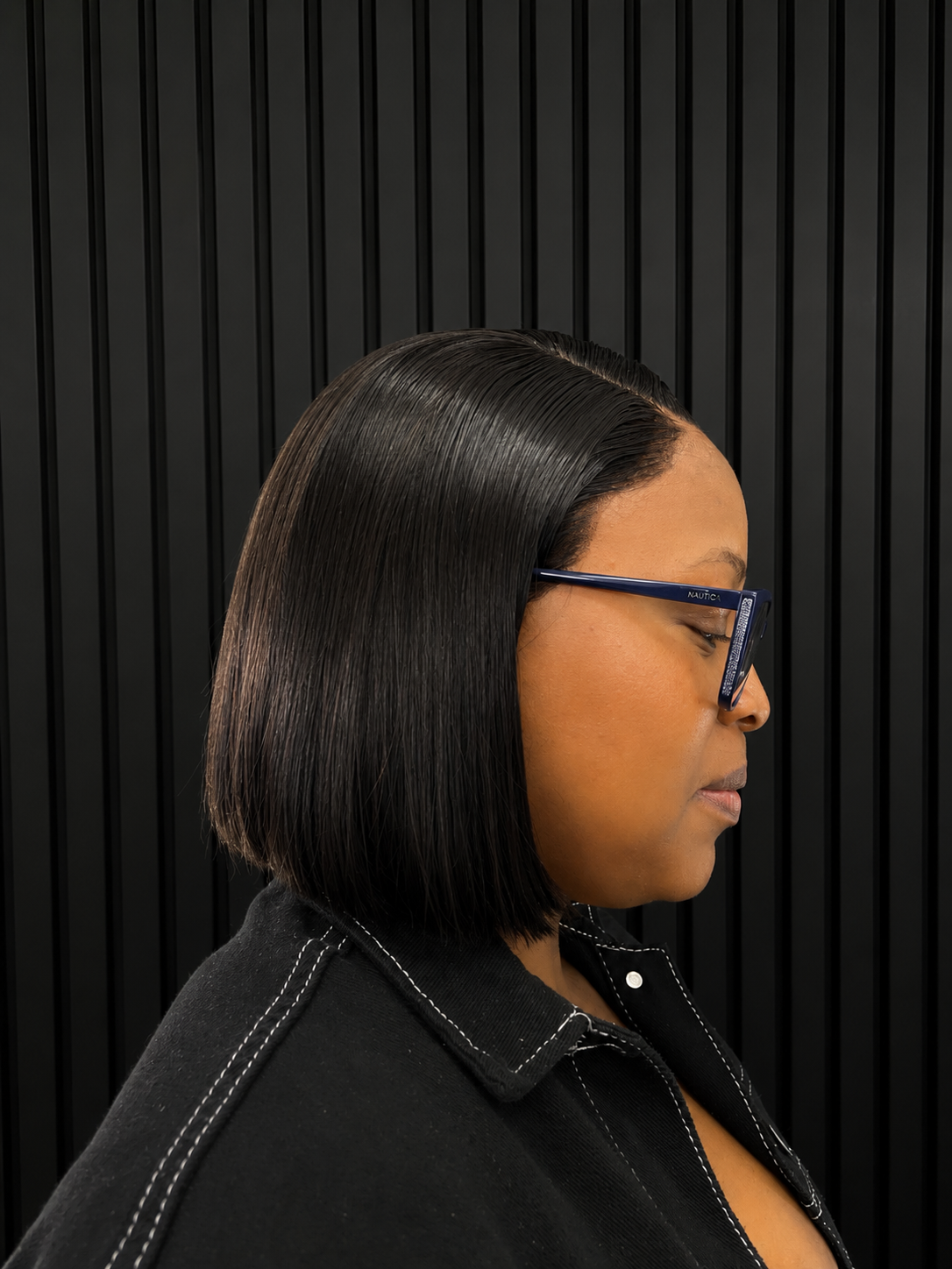 13x4 Raw Single Donor Straight Bob Peruca Natural 10"