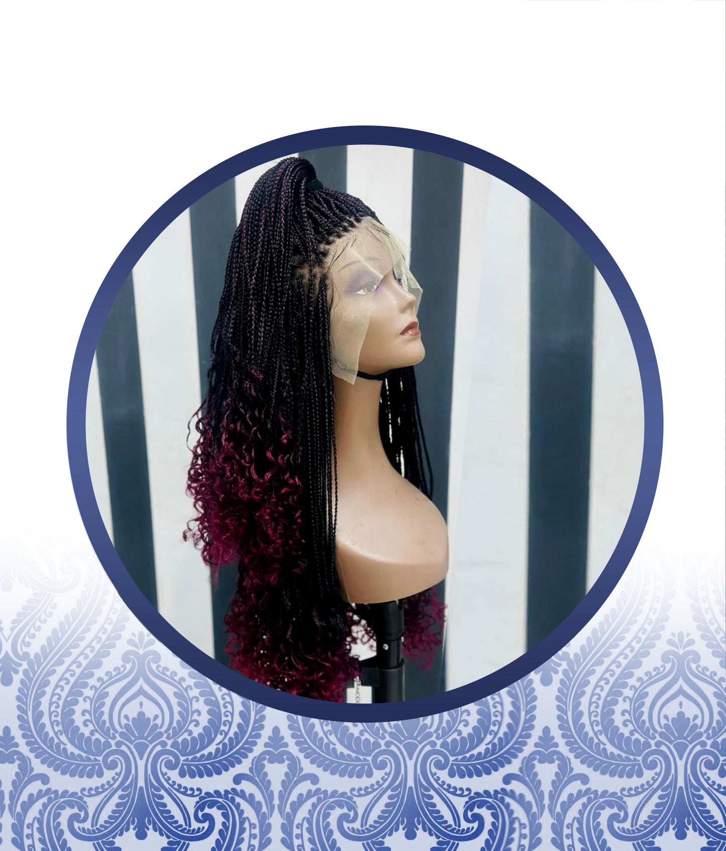 Braided Full Frontal Singles Wig