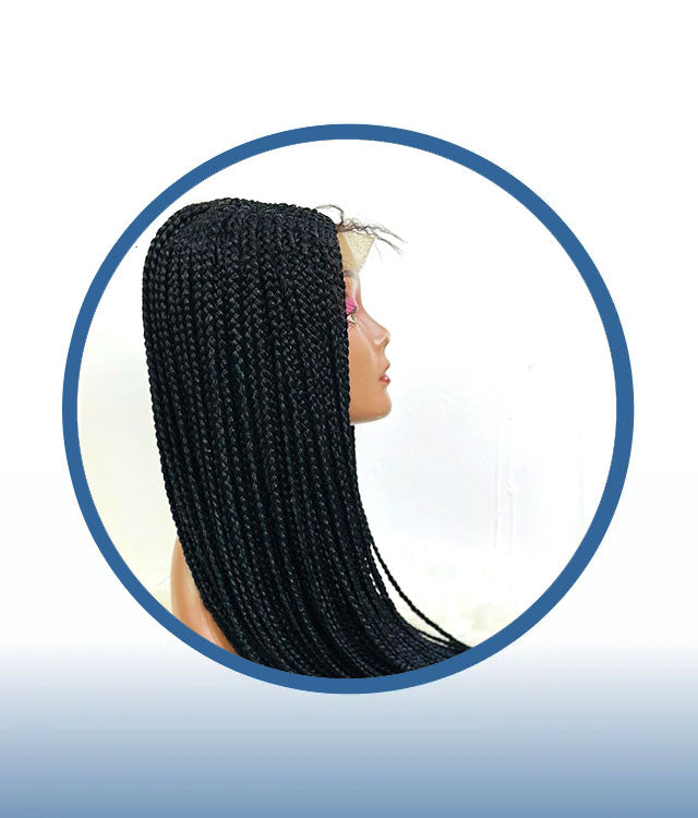 Platinum Blonde 4x4 Braided Wig