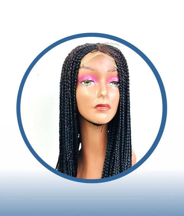 Platinum Blonde 4x4 Braided Wig