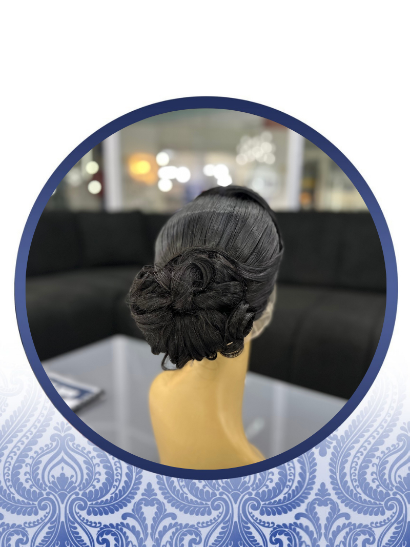 26" Bridal Straight 360 Wig + Glam Makeup