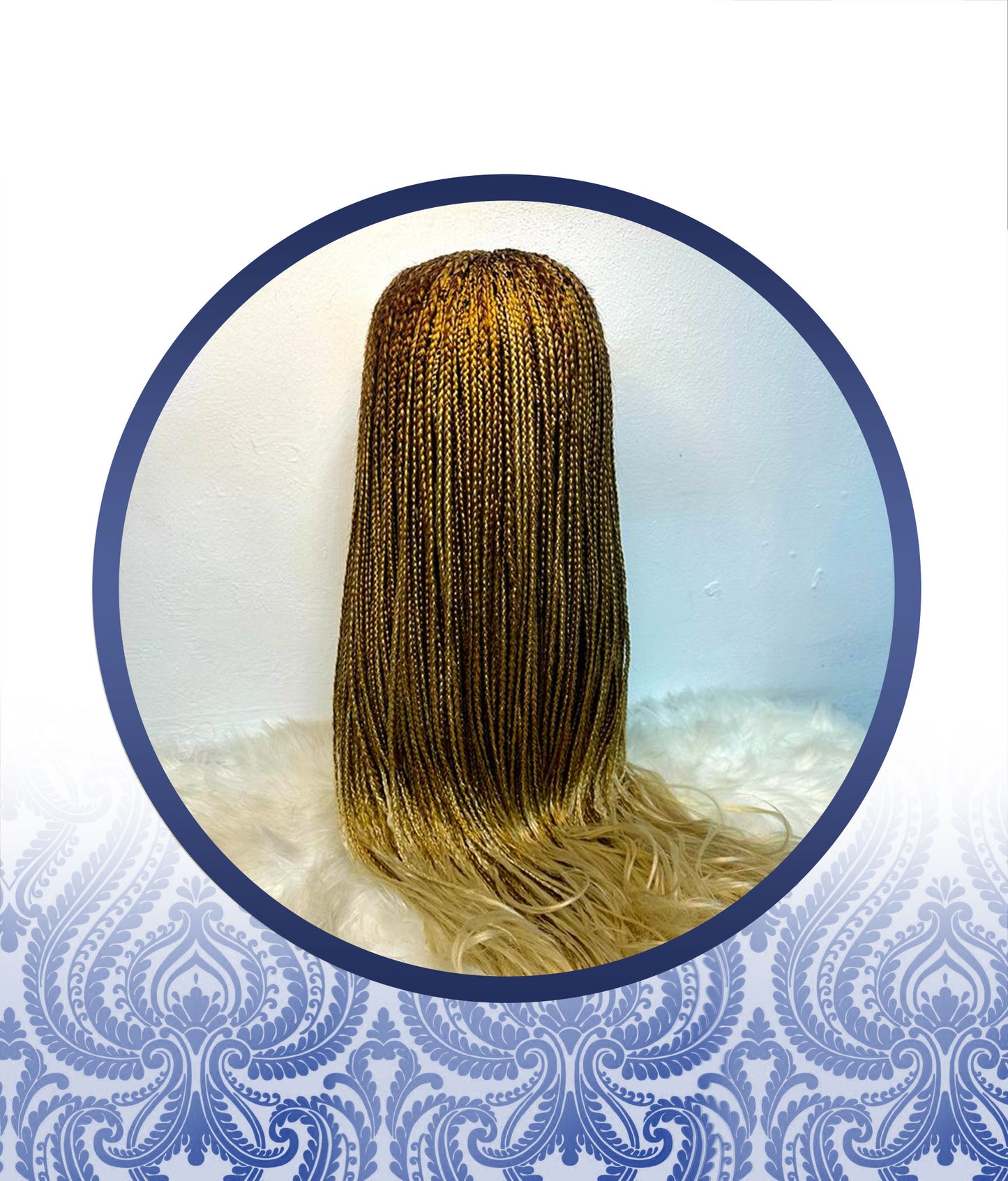 Curly 4x4 Customized Braided Wig
