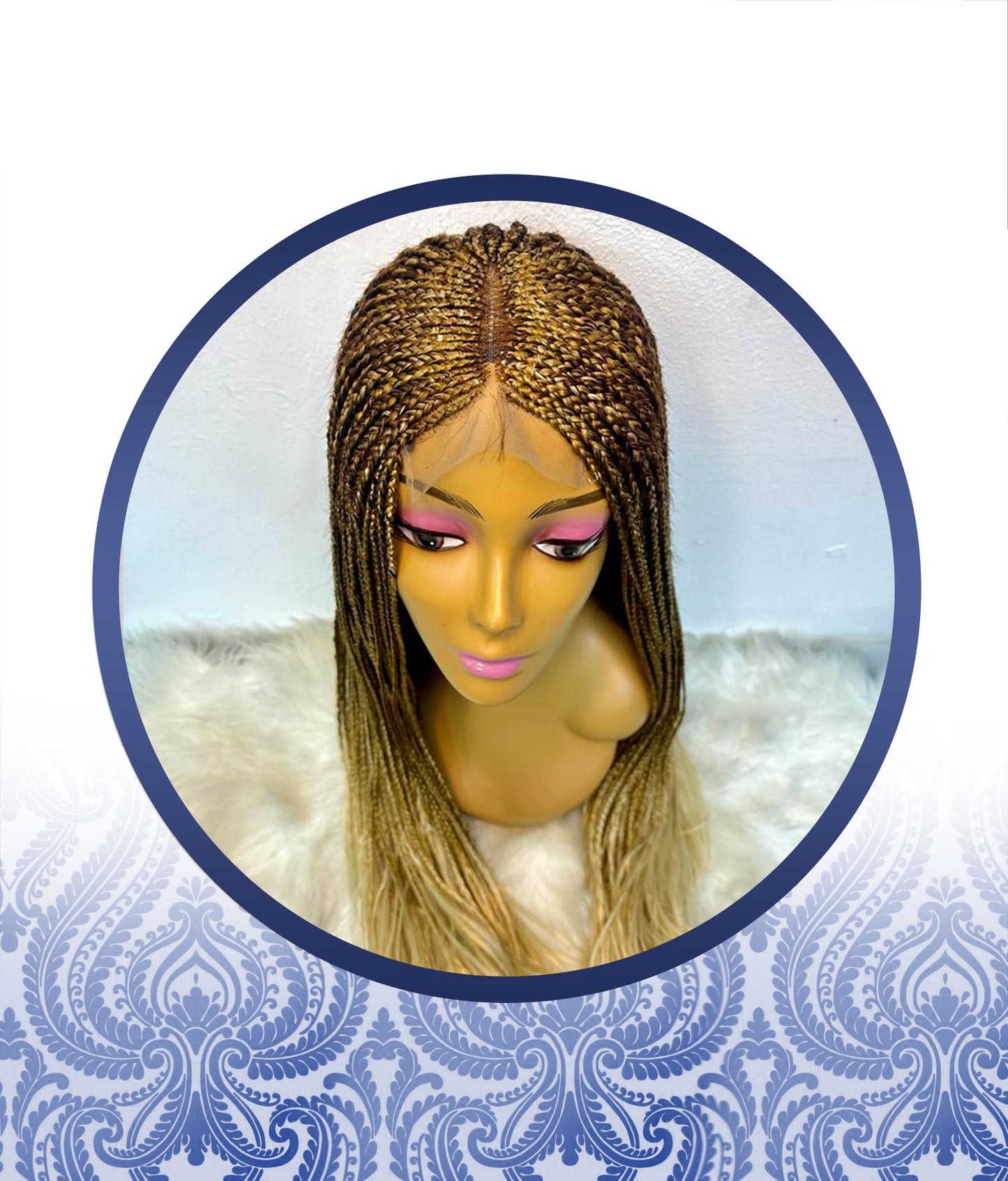 Curly 4x4 Customized Braided Wig
