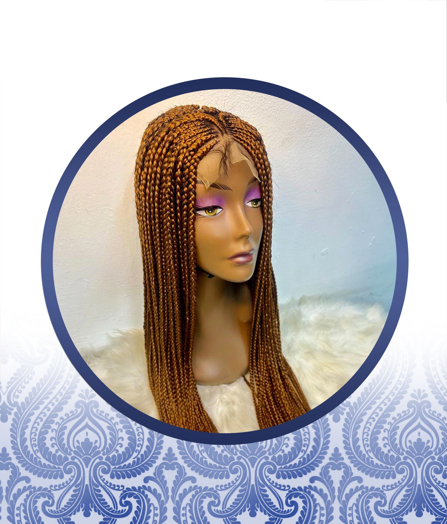 Customized 4x4 Braided Wig