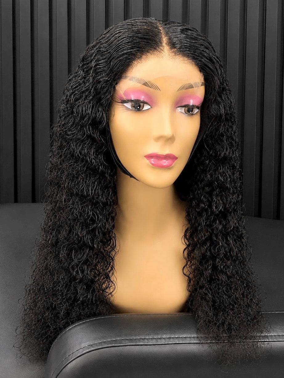 22”  5x5 Glueless Wear & Go Malaysian Waterwave  Lace Wig