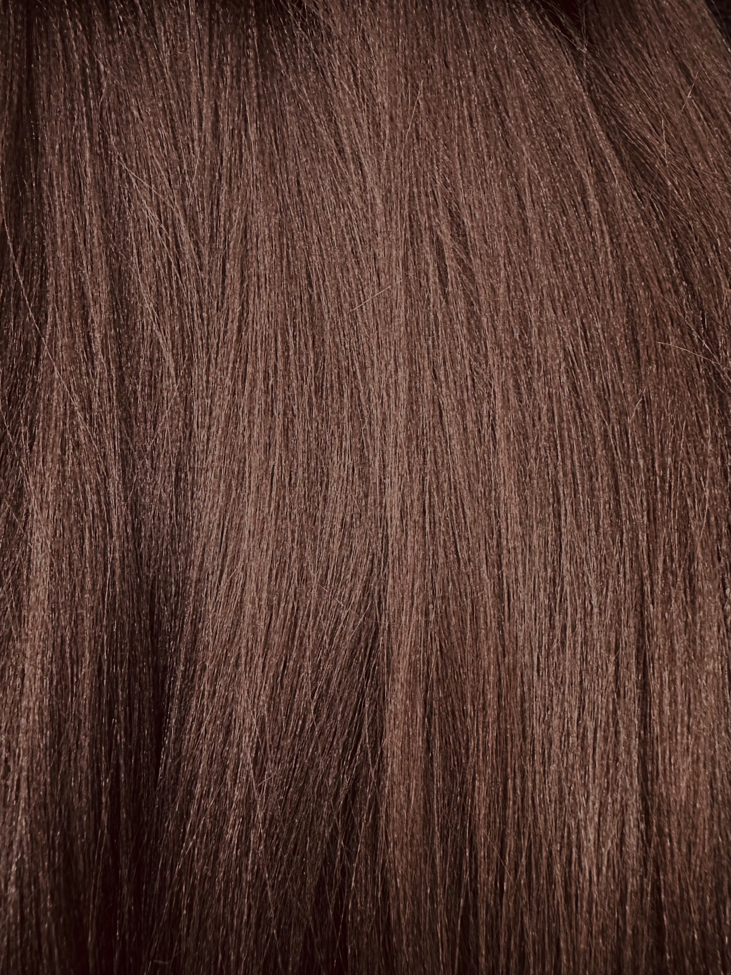 ( EZBRAID®️ Hot Water Curl in #33 ) 40 in a Box . WARM BROWN FIBRE