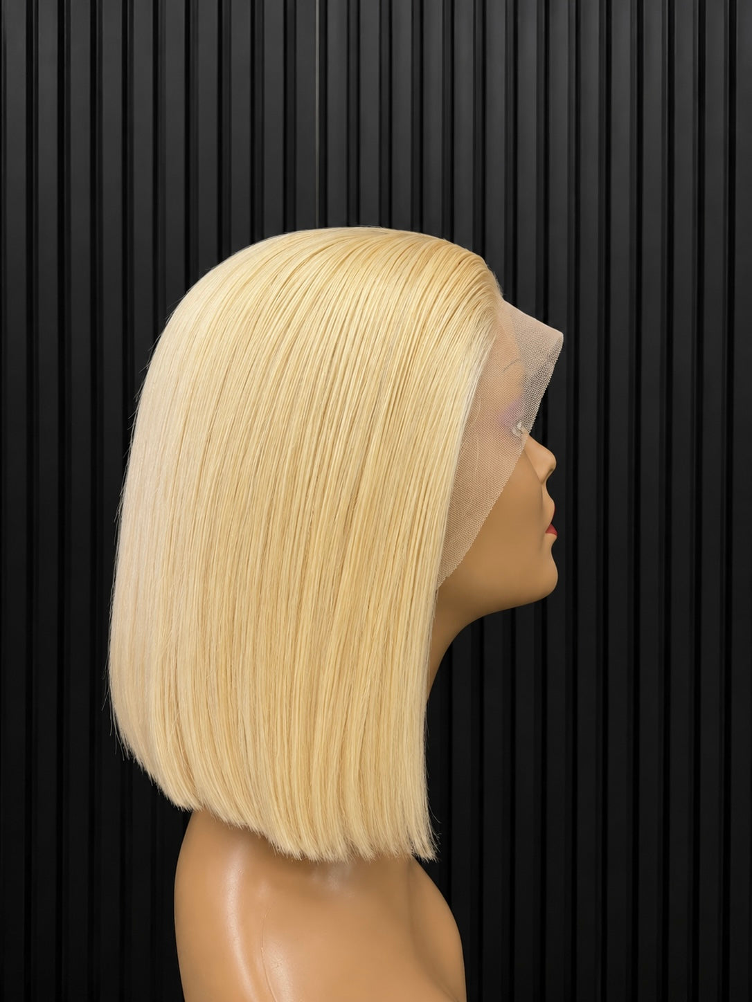 13x4 Platinum Blonde Raw Single Donor Peruca Bob 10"