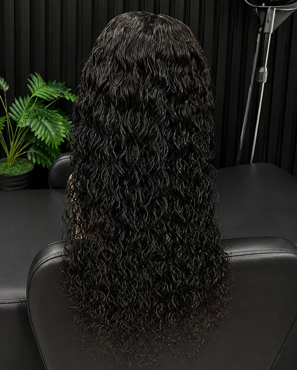 22”  5x5 Glueless Wear & Go Malaysian Waterwave  Lace Wig