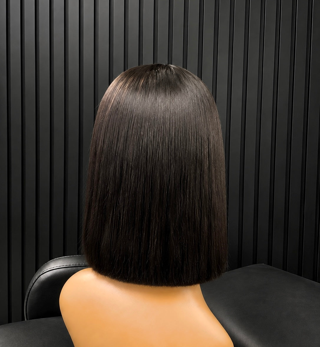 13x4 Raw Single Donor Straight Bob Peruca Natural 10" (HD LACE)