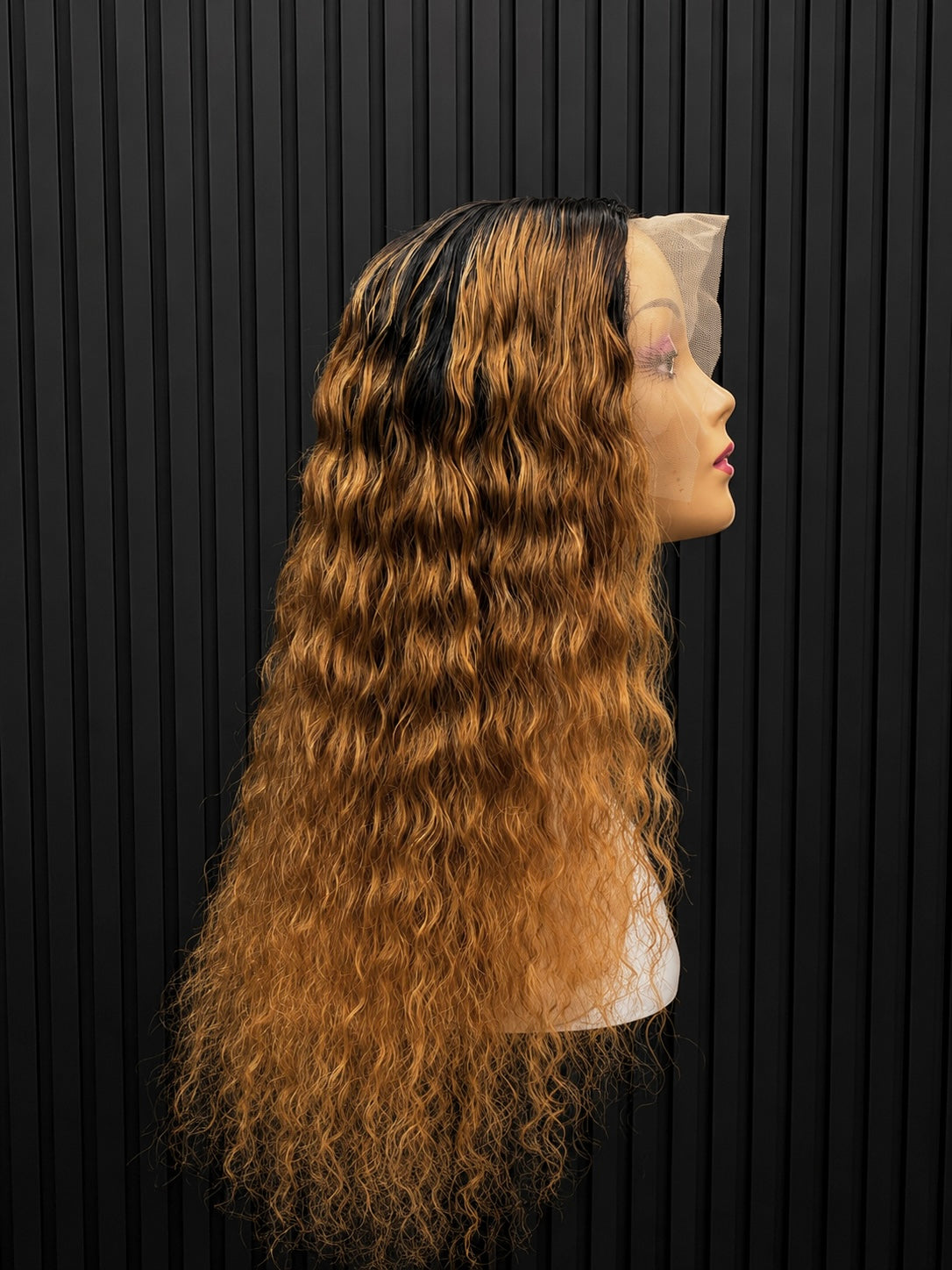13x4 Malaysian Deep Loose Ombre Curls Wig