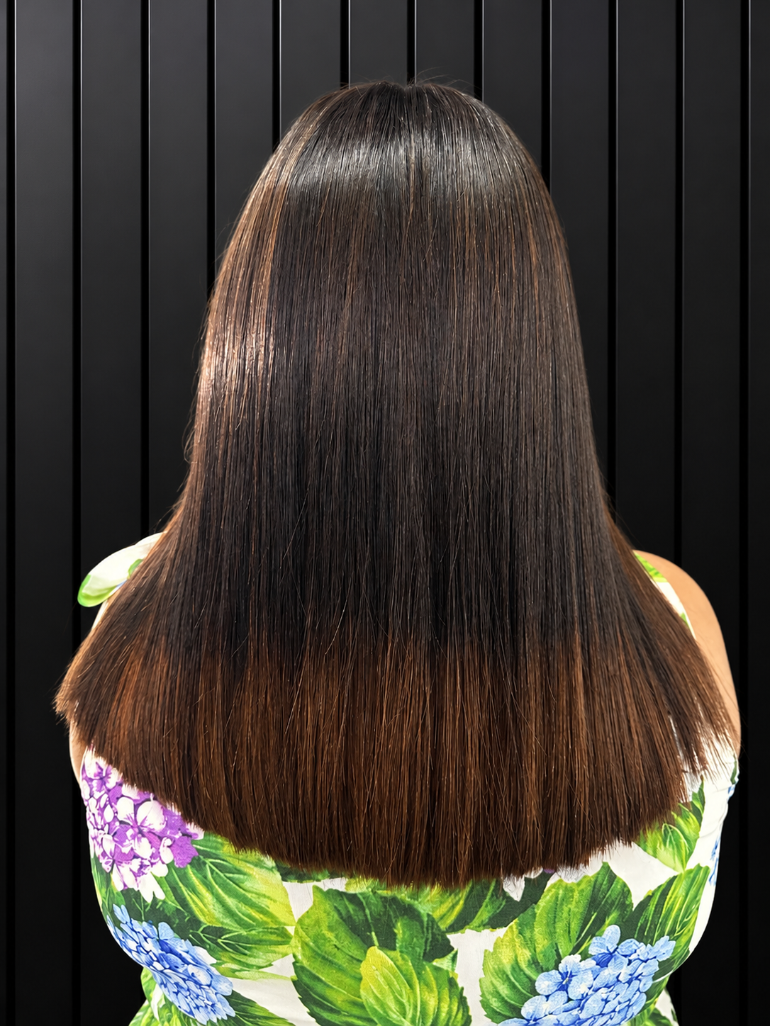 Vietnamese Ombré Straight Wig with Bangs