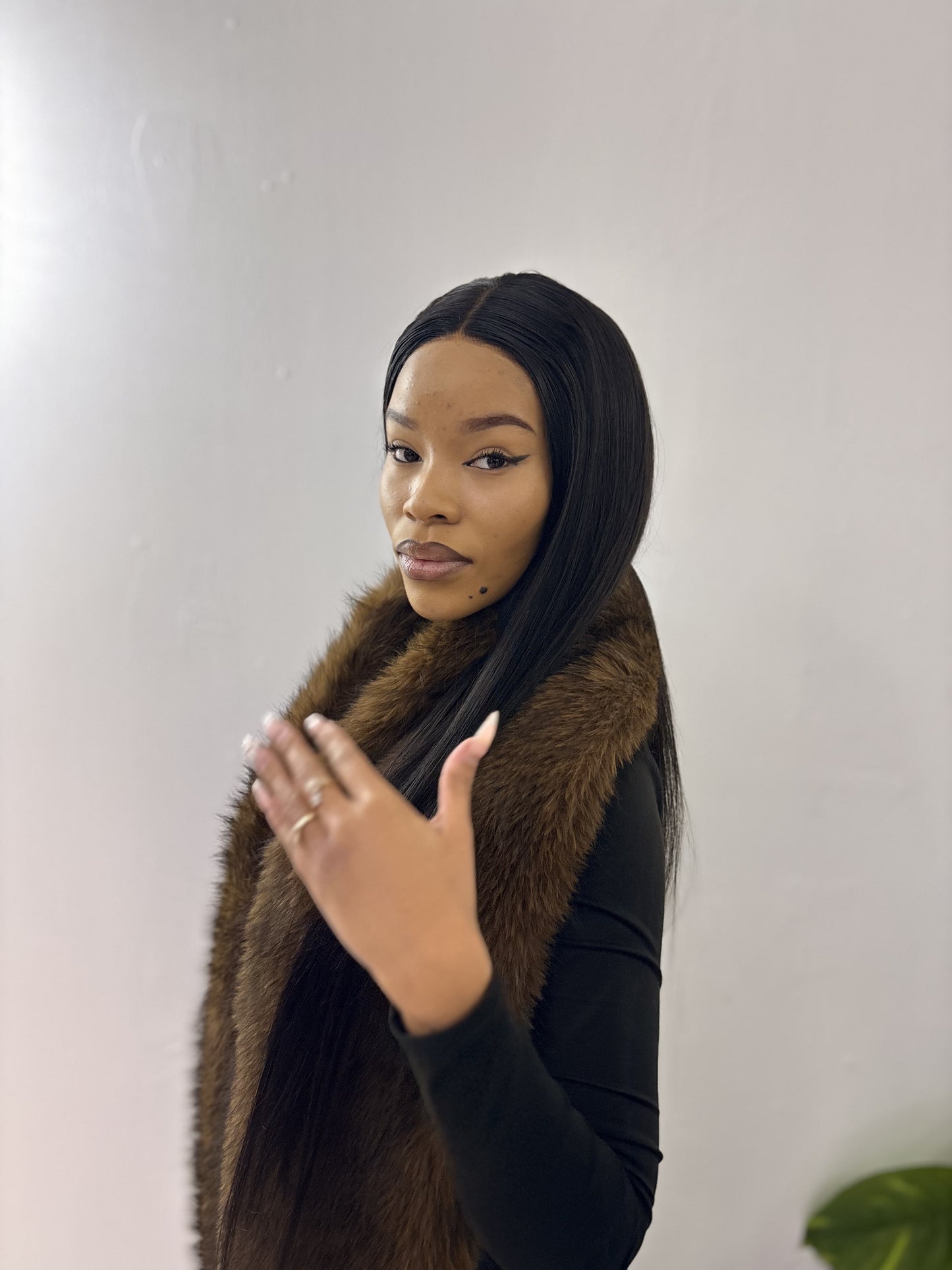 30' 4x4 peruvian lace frontal peruca