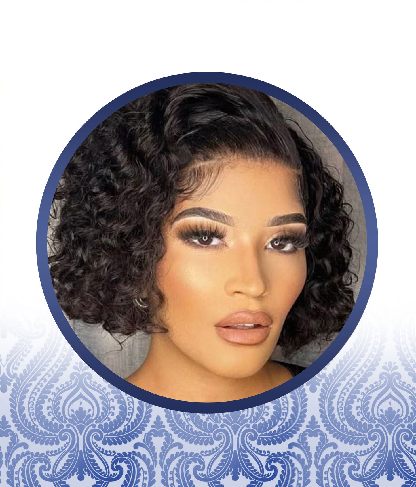 Malaysian Watercurls Lace Frontal Pixie Wig