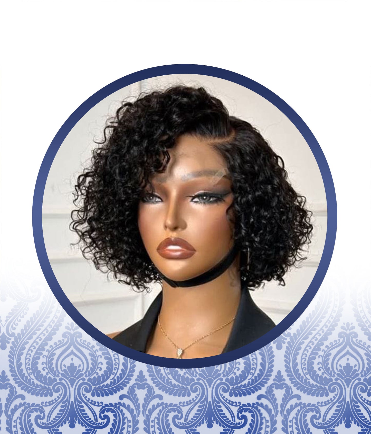 Malaysian Jerry Curls 4x4 Side Open Pixie Cut