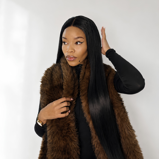 30' 4x4 peruvian lace frontal peruca