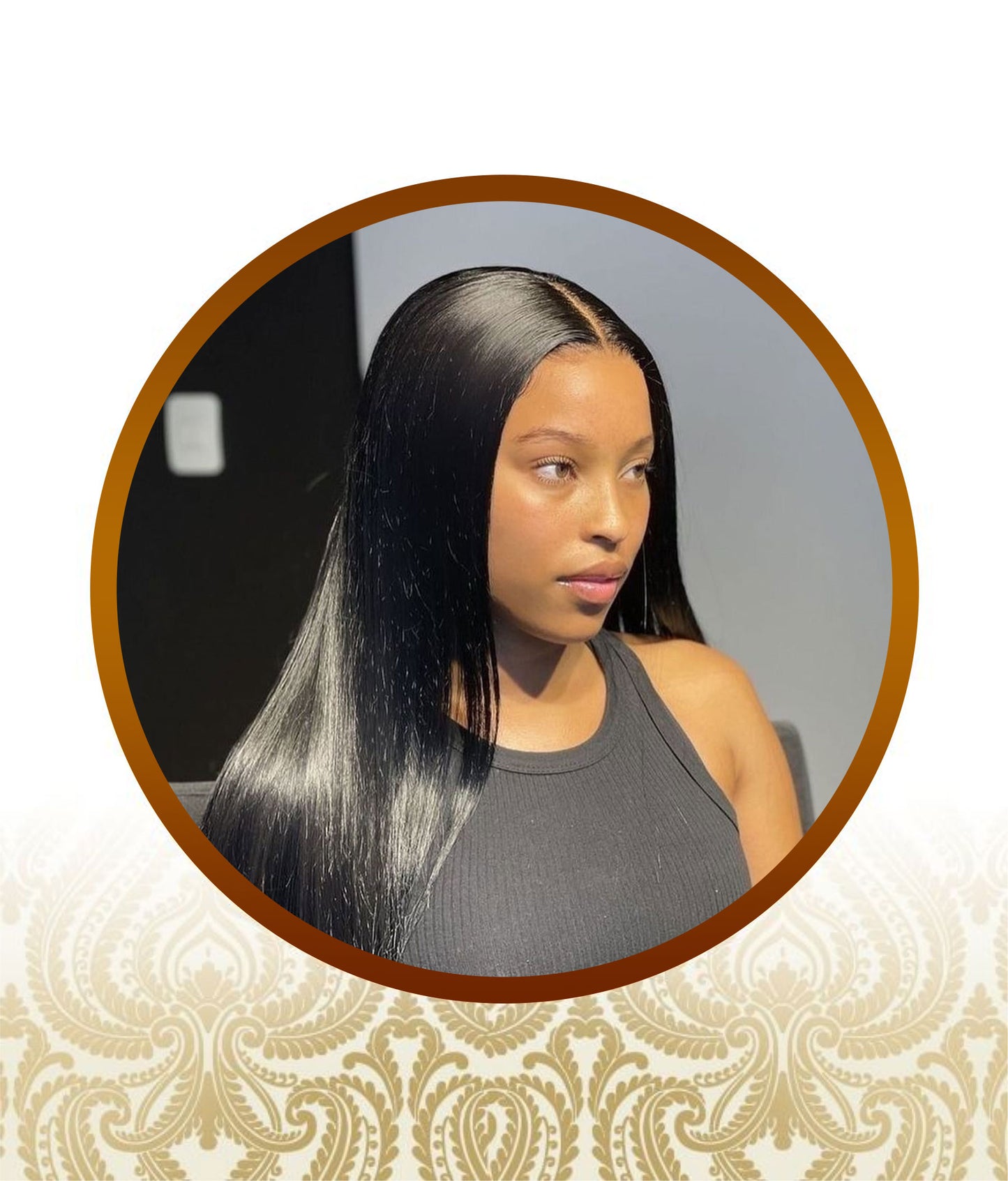 12" Exotic Straight Remi Double Drawn Full Lace Frontal Unit
