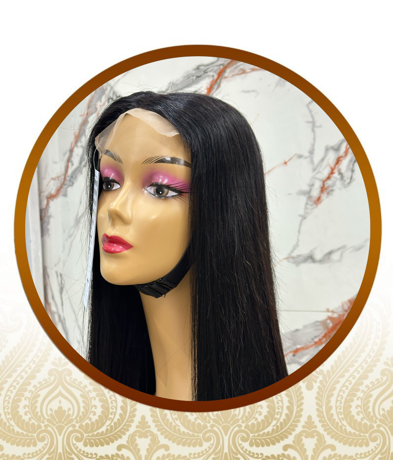 22" Raw Vietnamese Premium 5x5 Swiss Lace Glueless Unit