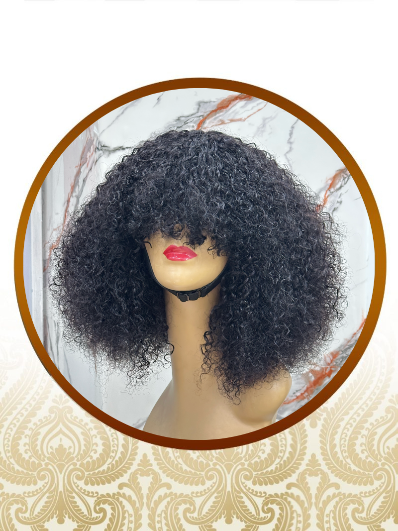 Full bouncing Double Drawn Malaysian Curl Fringe
