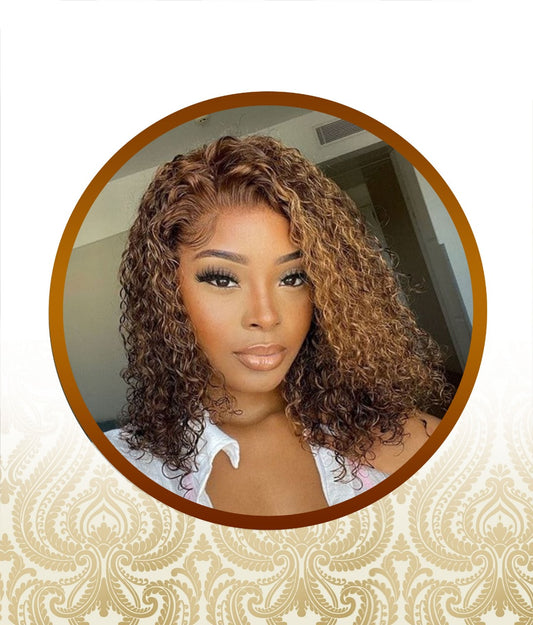 16" Mixed Color Double Drawn Glueless Lace Frontal Unit