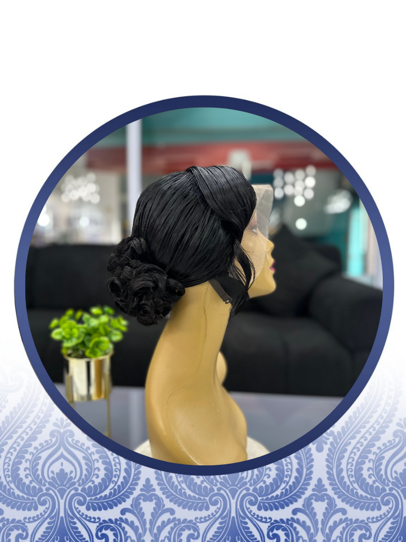 24" Bridal Straight Full Lace Frontal Wig