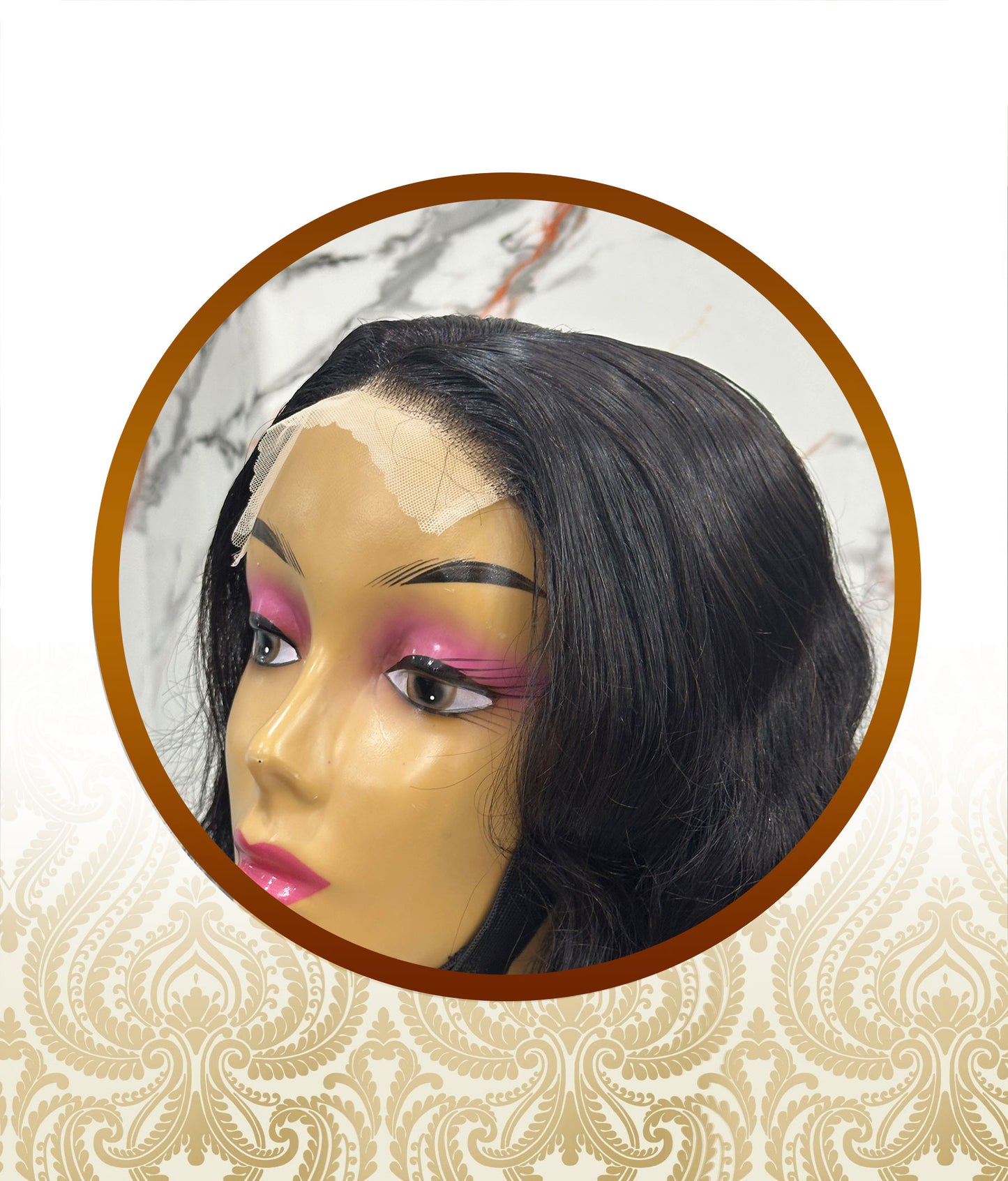 24″ 5x5 Glueless Bouncy Body-Loose Wave Double-Drawn Unit