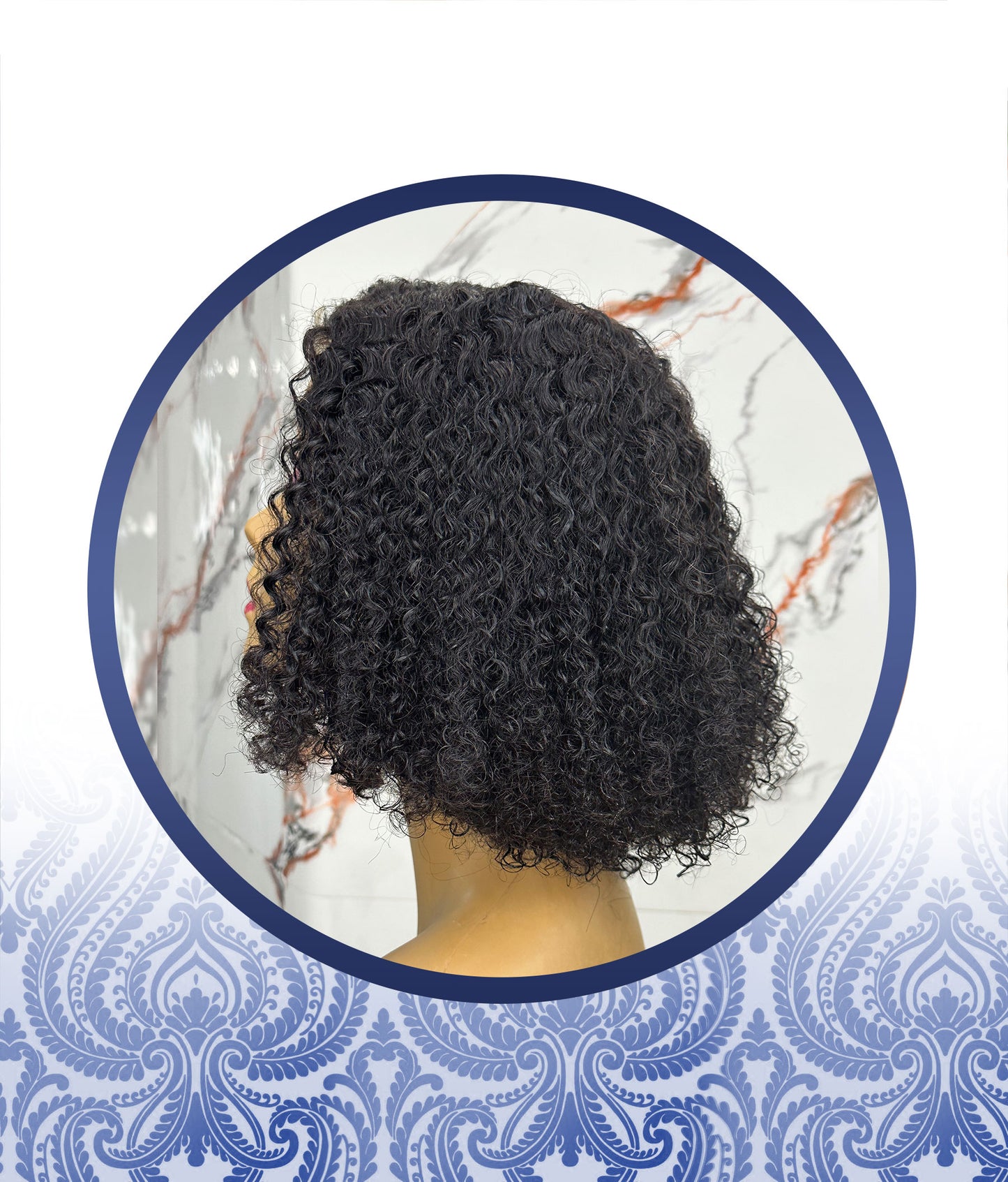 10" 4x4 Side-Part Ready-to-Go Glueless Kinky Bob