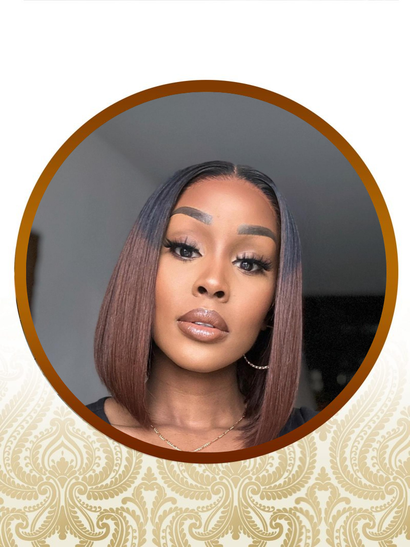 12" 5x5 Ombre Vietnamese Glueless Lace Unit + Installation + Makeup