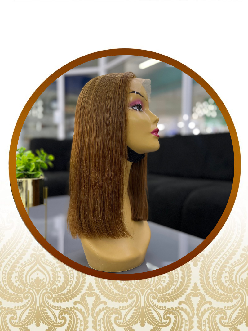14" Chocolate Brown Glue-less HD Swiss Lace 5x5 Vietnamese Lace Unit