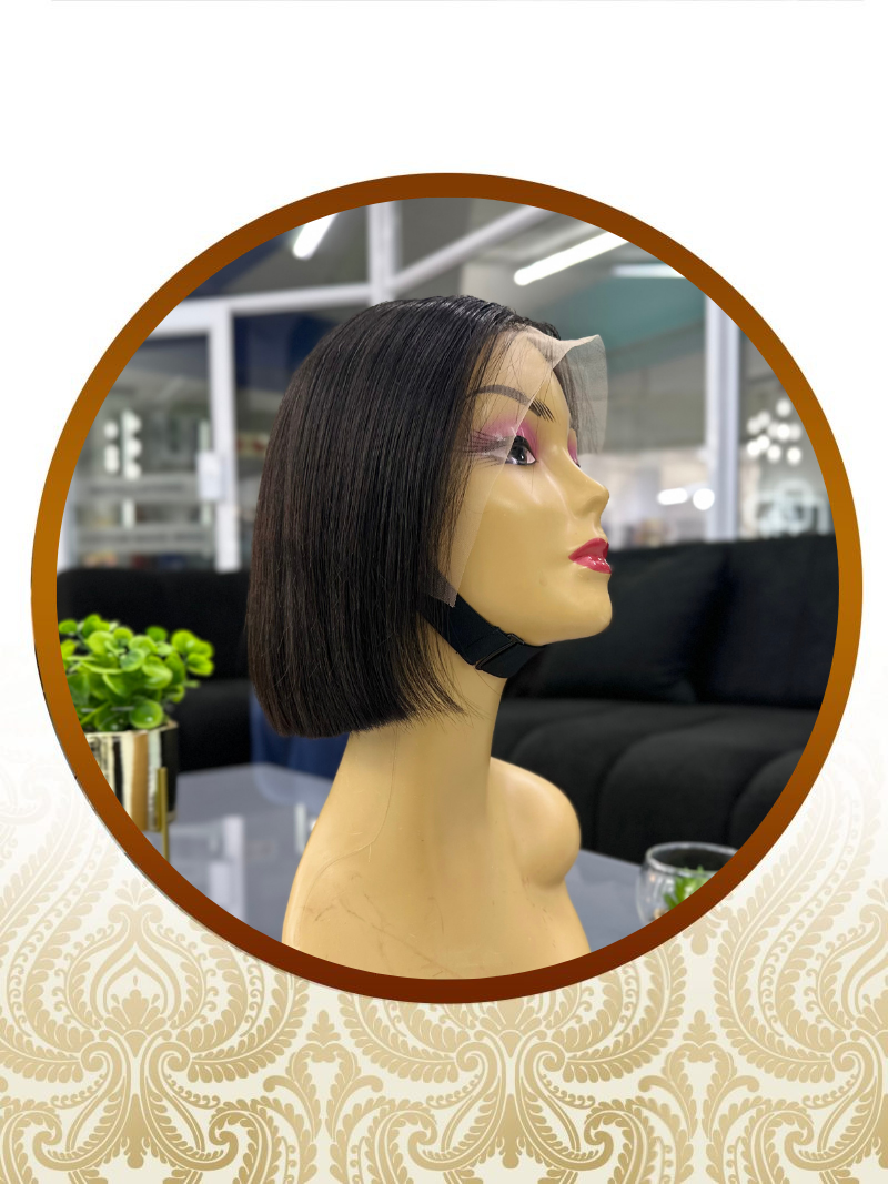 10" Super Single Drawn 13x4 Frontal Lace Bob Unit