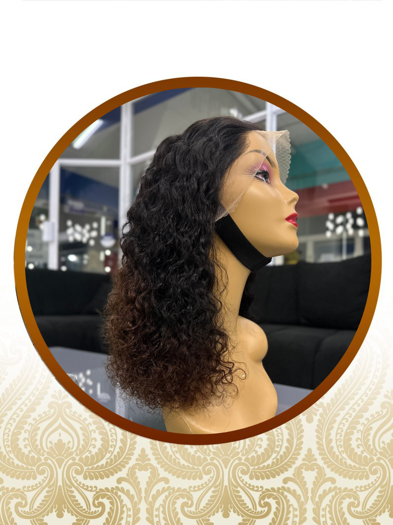 18" Raw Ombre Vietnamese Curls Premium 13×4 Lace Glueless Unit
