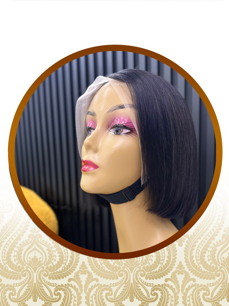 10" Super Single Drawn 13x4 Frontal Lace Bob Unit