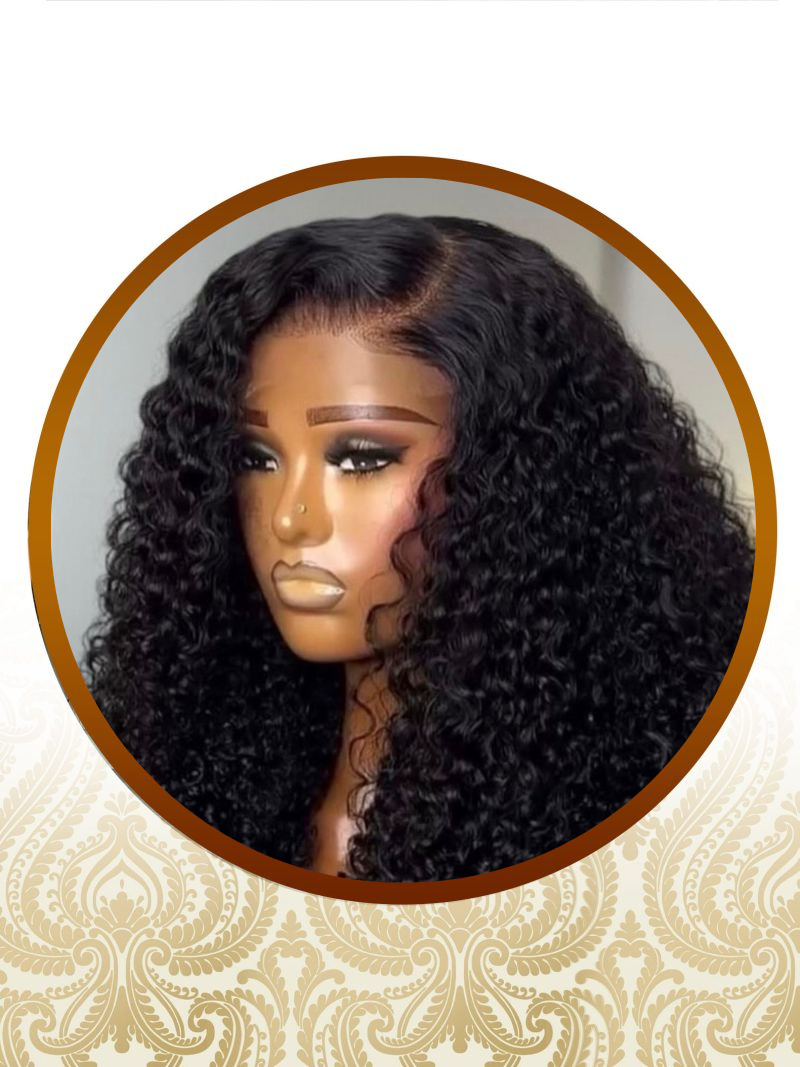 20" Burmese Luxury Glueless 5x5  Wear and Go S.S.D Peruca Curly Unit