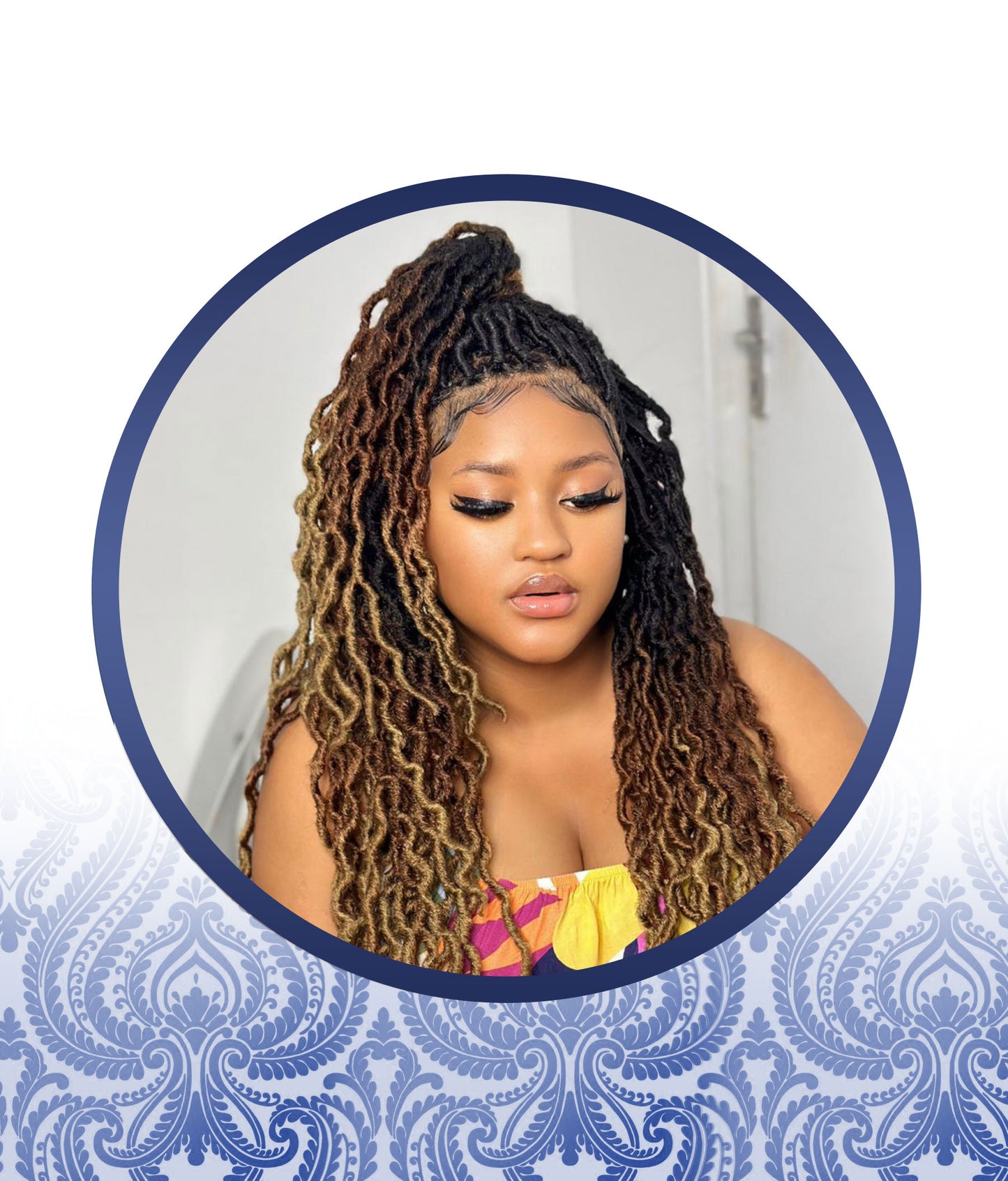 Lace Frontal Faux Locs Wig