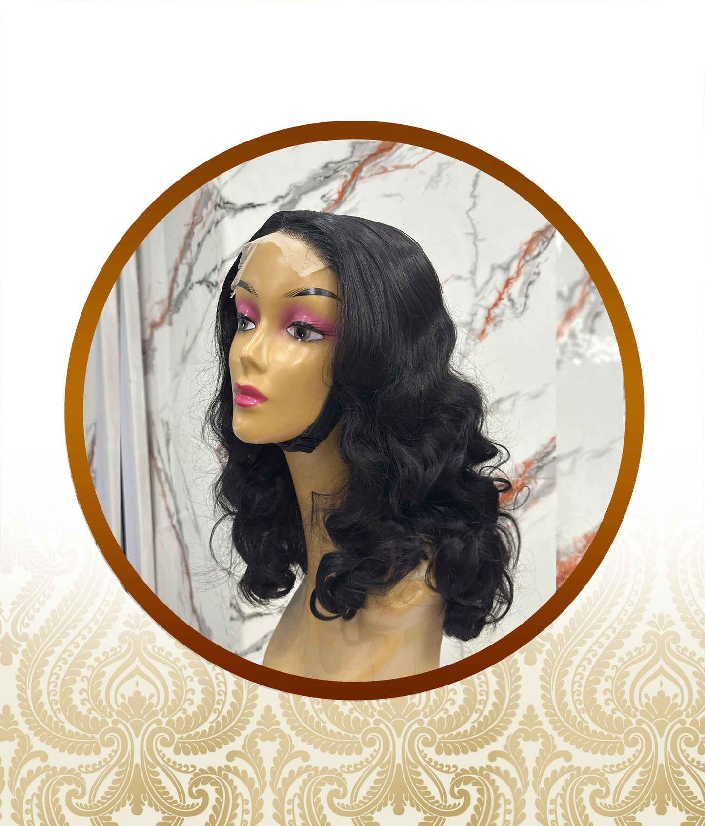 24″ 5x5 Glueless Bouncy Body-Loose Wave Double-Drawn Unit