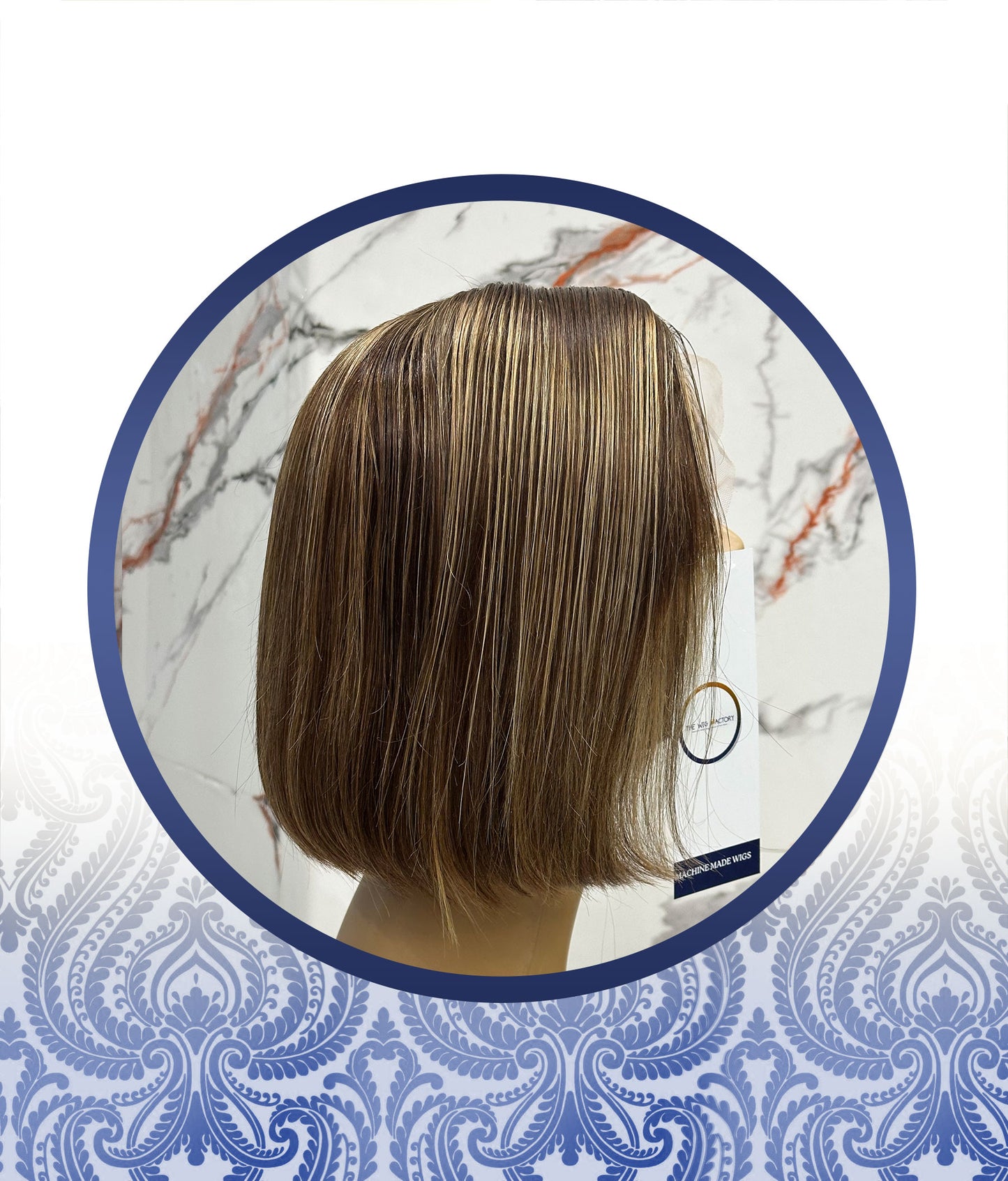 10" Highlighted Full Lace Frontal Bob Wig