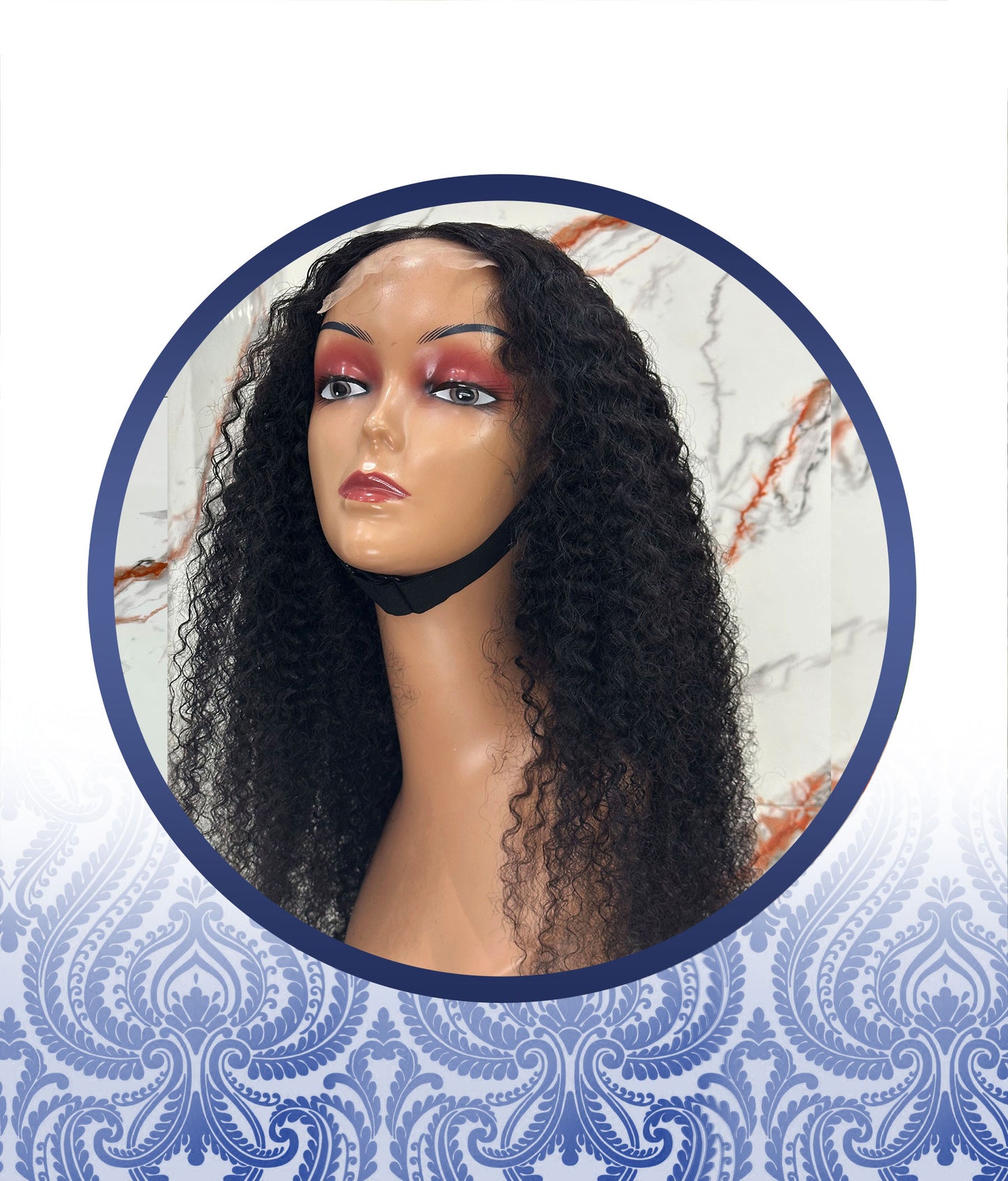 24 inch 4×4 Side-Part Ready-to-Go Glueless Kinky Wig