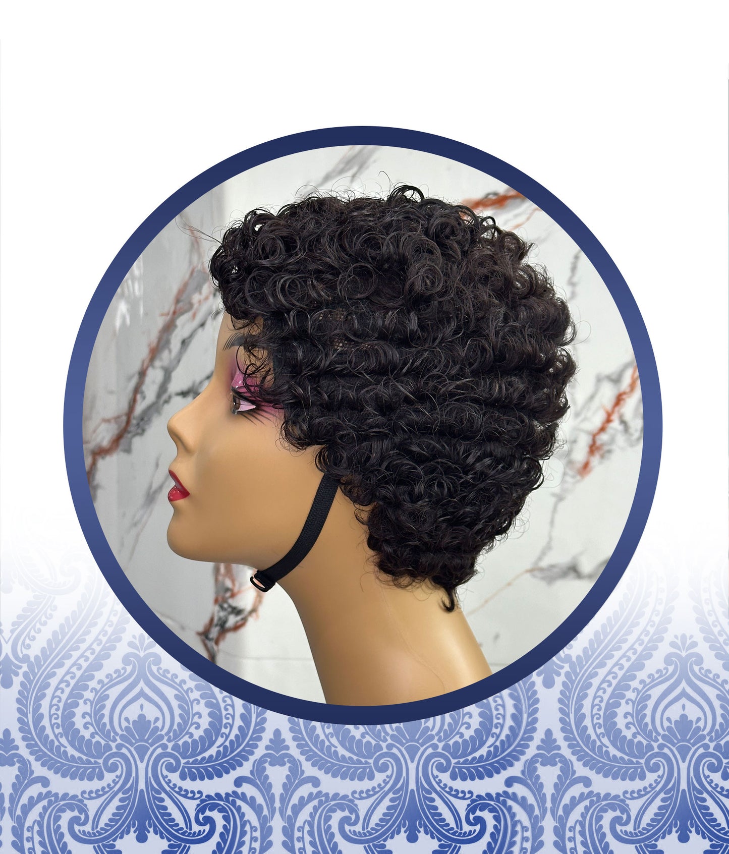 Curly Perm Wig