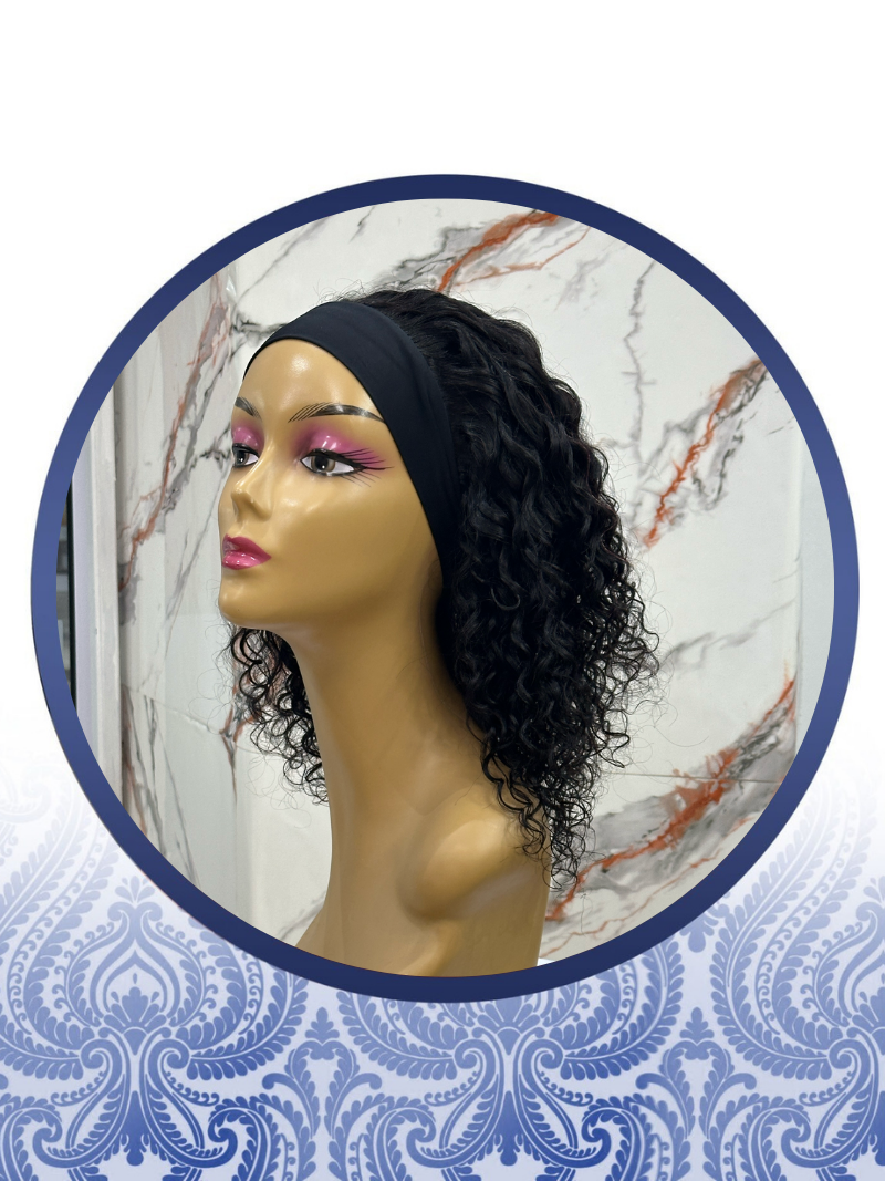 12" Waterwave Headband Malaysian Wig
