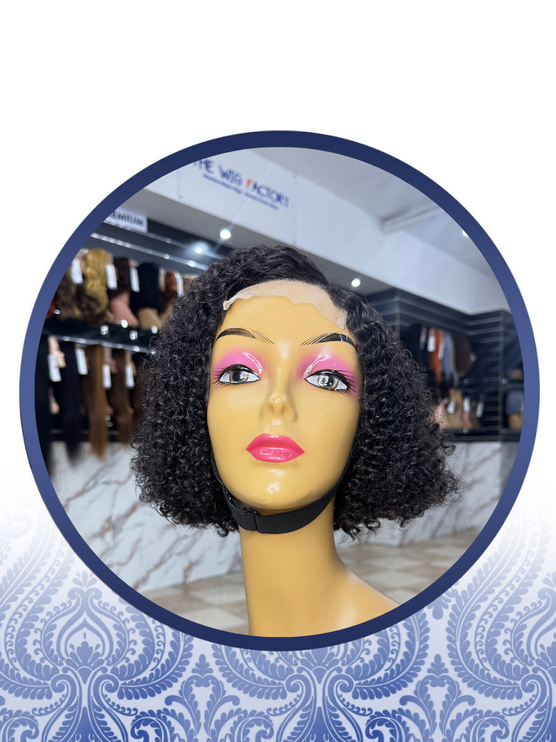Malaysian Jerry Curls 4x4 Side Open Pixie Cut