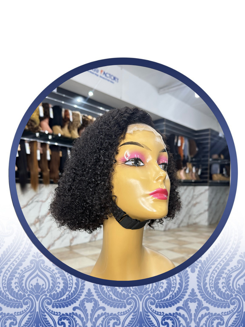 Malaysian Jerry Curls 4x4 Side Open Pixie Cut