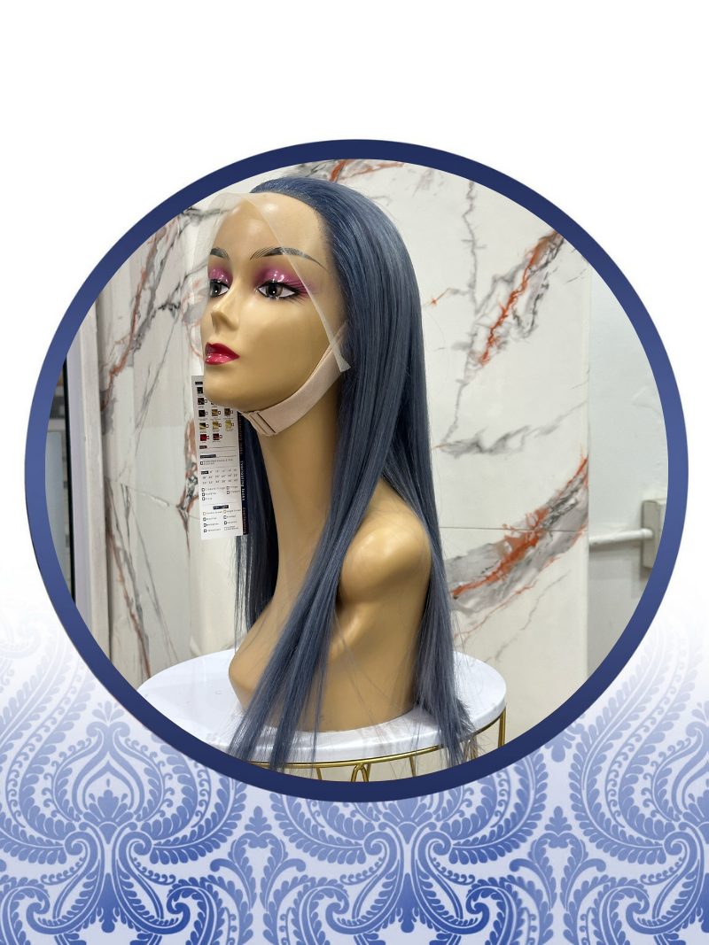 22” Silver Grey Lace Frontal Wig