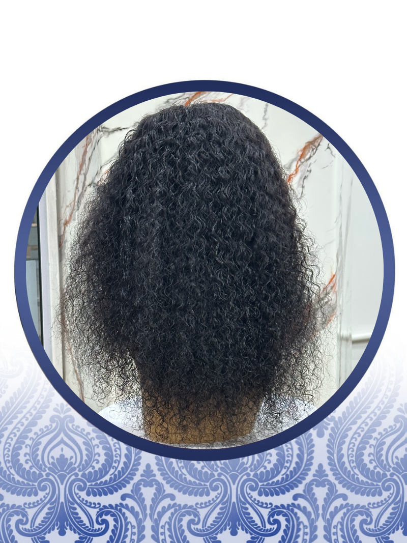 20 " Malaysian 5x5 Magic Curls Lace Wig