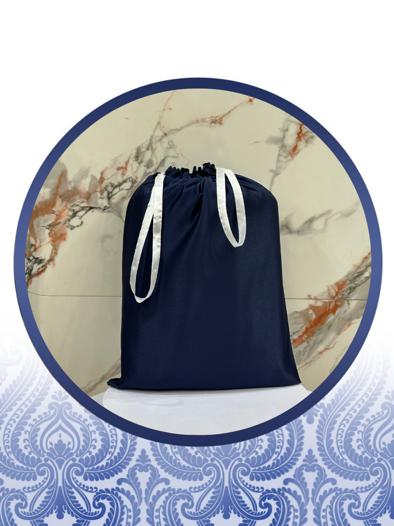 Silky Satin Draw String Wig Bags