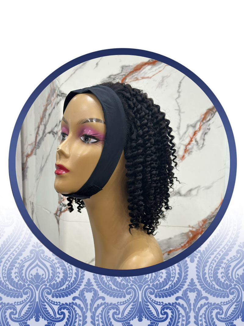 12” Micro-Curls Headband Wig
