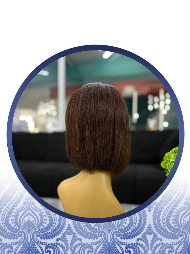 Wear and go Glueless color 4 fringe wig