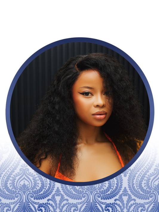 24" Glueless Lace Frontal Jerry Curl Wig