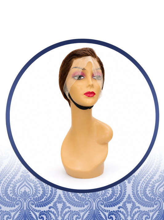 Glueless Chocolate brown straight pixie wig