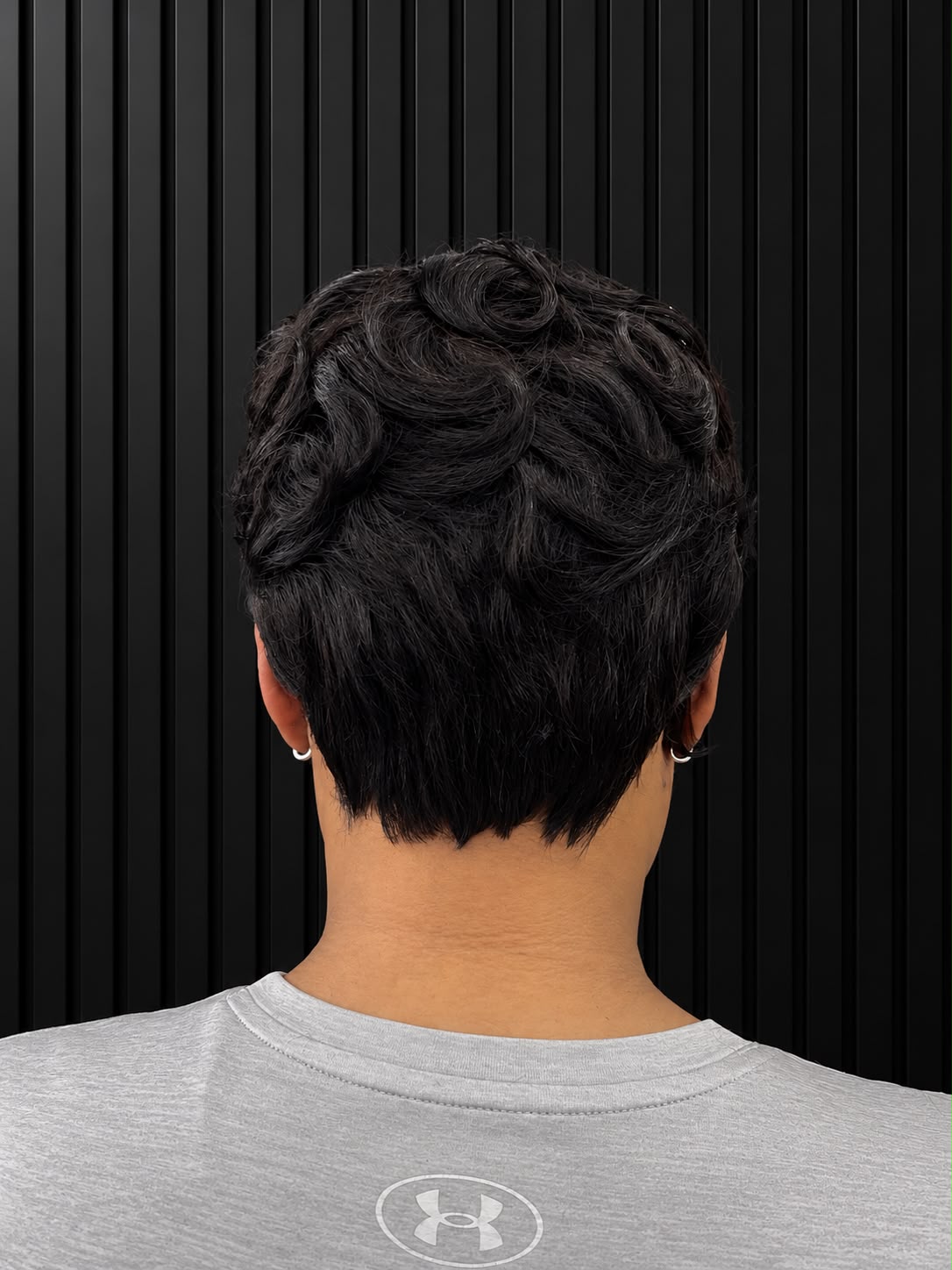 Natural Wavy Short Glueless Black Pixie Wig