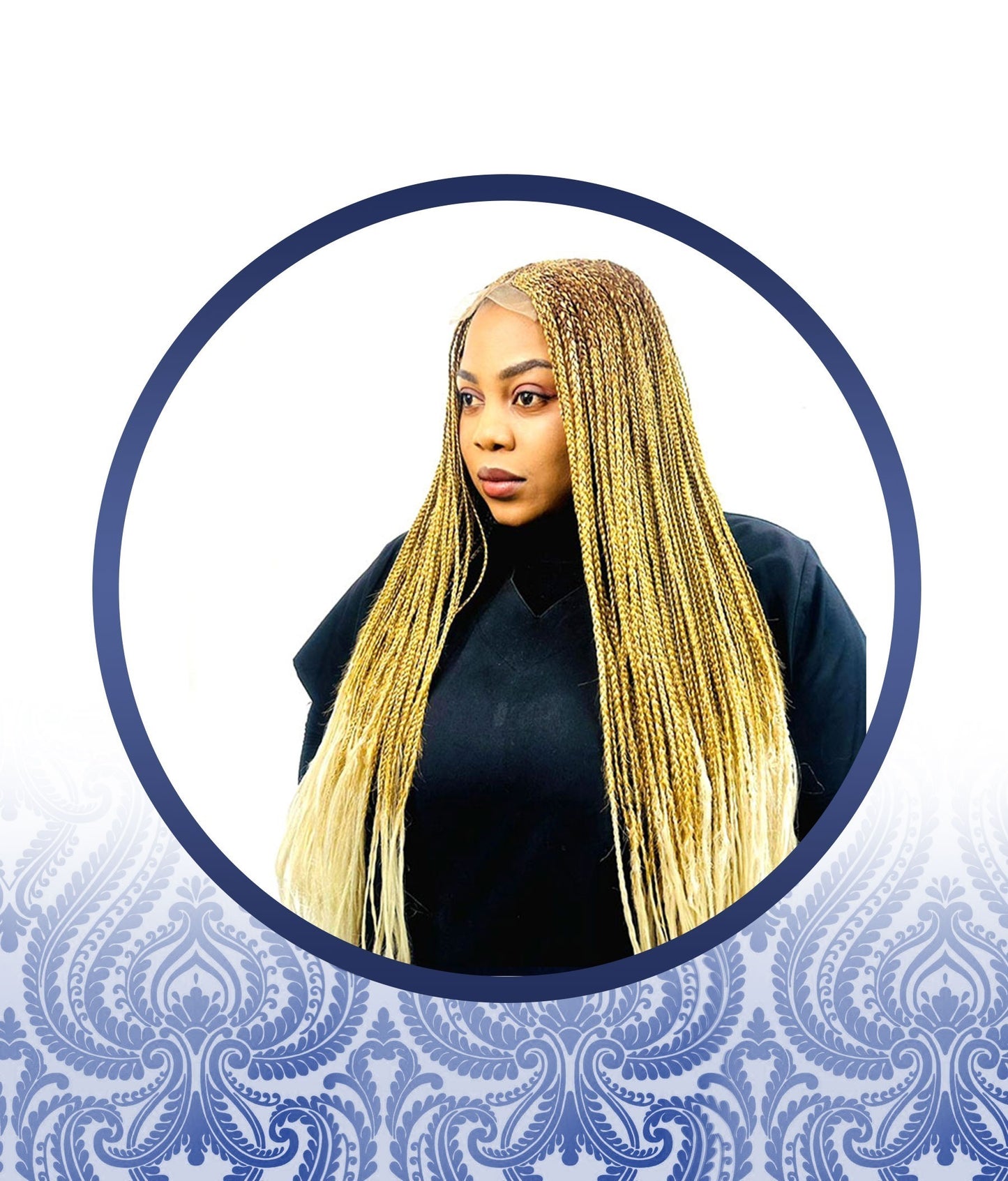 Curly 4x4 Customized Braided Wig