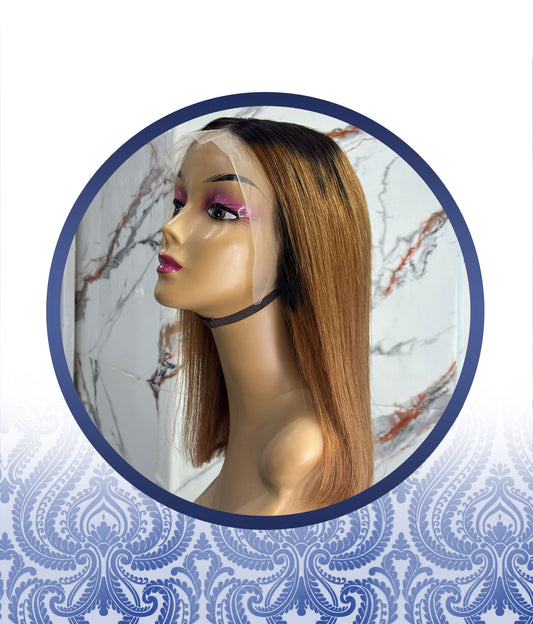 14” Ombre Brown Lace Frontal Wig